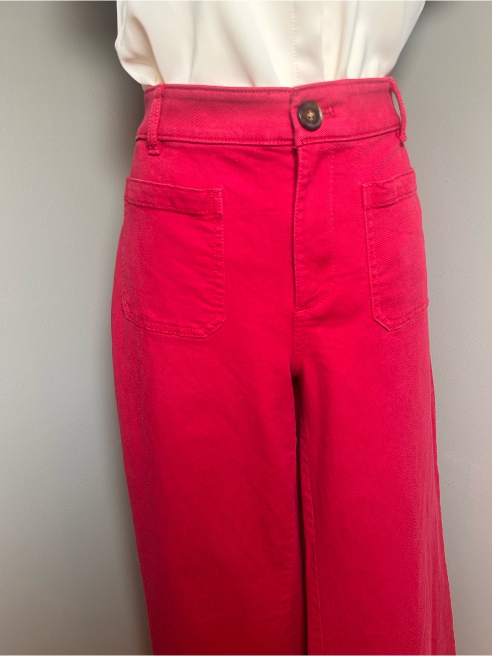 LOFT The Palmer Wide Leg Pants 10P
Petite Pink Red - Picture 3 of 15